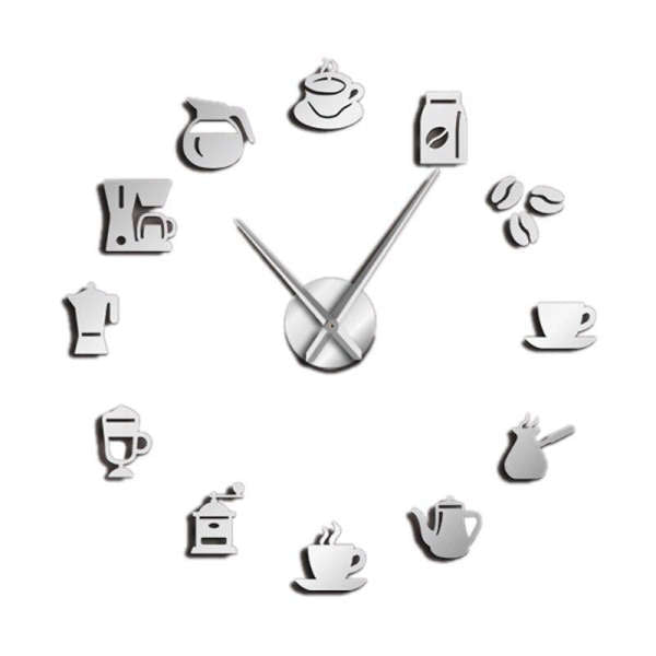 Orologio da parete adesivo 3D tè