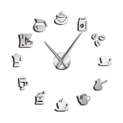 Orologio da parete adesivo 3D tè