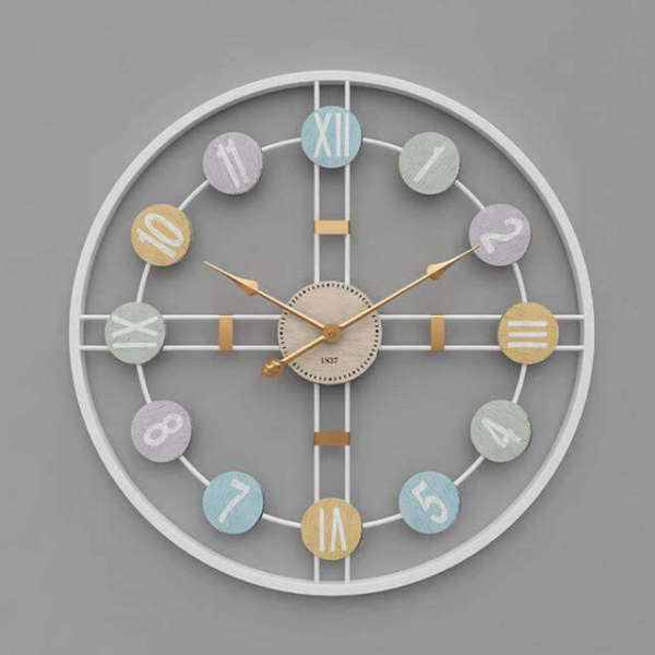 Orologio da parete design industriale colorato