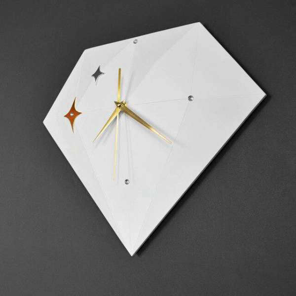 Orologio da Parete Moderno Forma Diamante