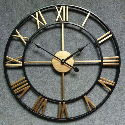 Grande Orologio da Muro Stile Industriale