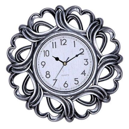 Orologio da Parete Legno Intagliato Sole