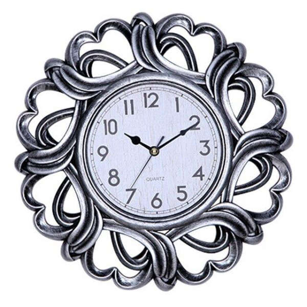 Orologio da Parete Legno Intagliato Sole