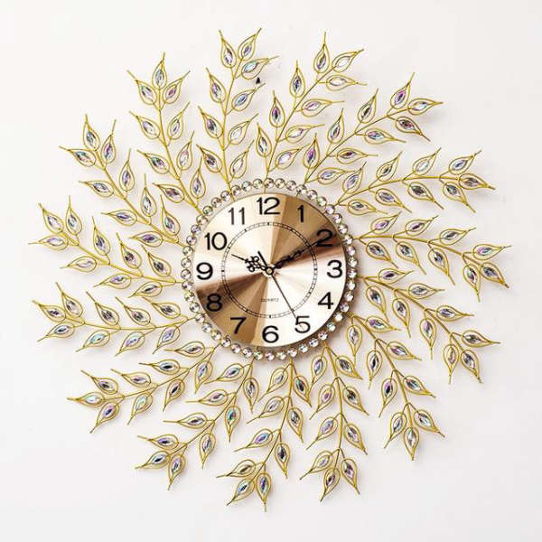 Grande Orologio da Parete Design Foglie