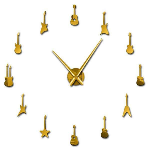 Orologio da parete adesivo chitarre elettriche