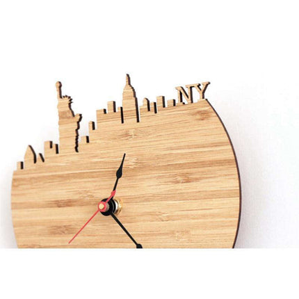 Orologio da Muro Legno Skyline New York