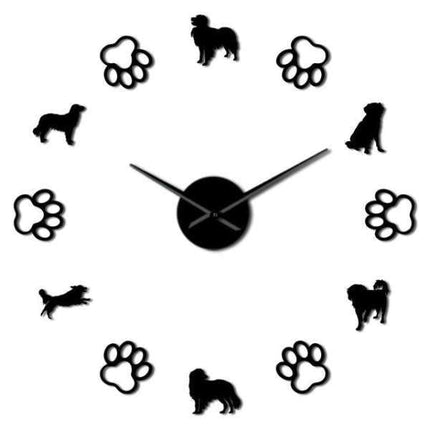 Orologio da parete adesivo zampe cani