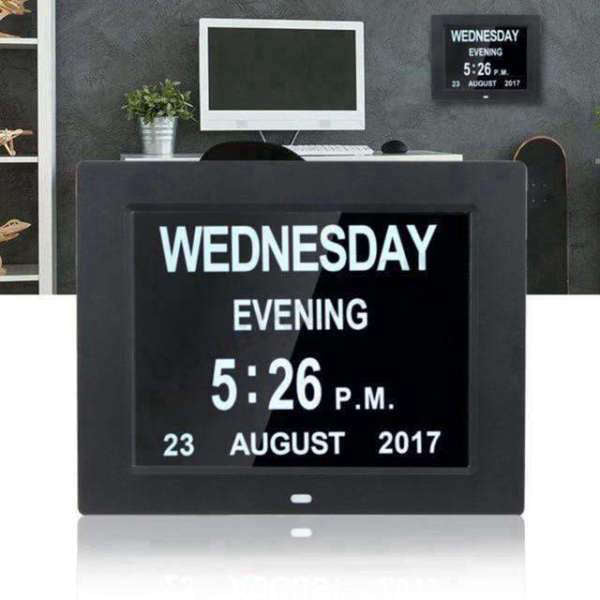 Orologio digitale con data per anziani