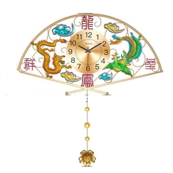 Orologio da Parete Stile Orientale Drago