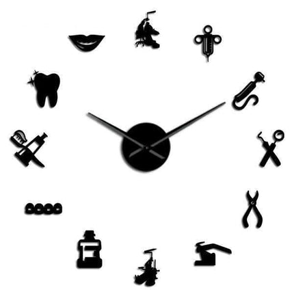 Orologio adesivo 3D per studio medico