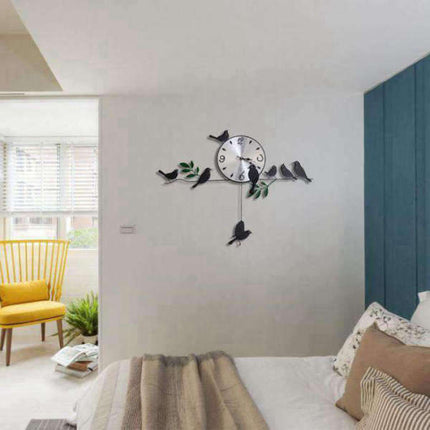 Grande Orologio da Muro con Uccelli