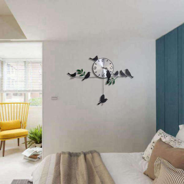 Grande Orologio da Muro con Uccelli