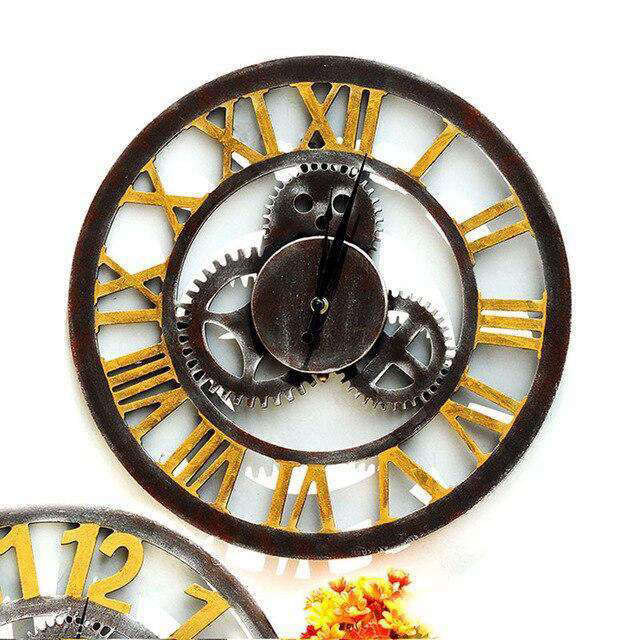 Orologio da Parete Design Steampunk Ingranaggi
