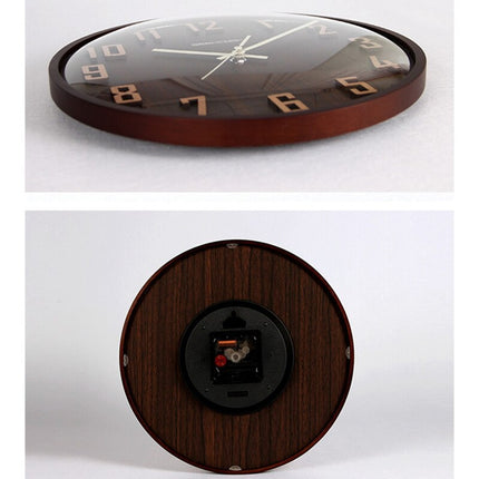 Orologio da parete legno numeri 3D