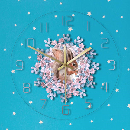 Orologio da parete a LED scoiattolo