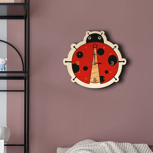 Orologio da parete coccinella per bambini
