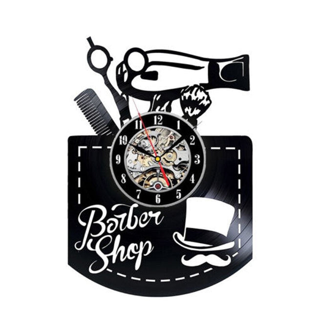 Orologio da parete vinile per Barbiere