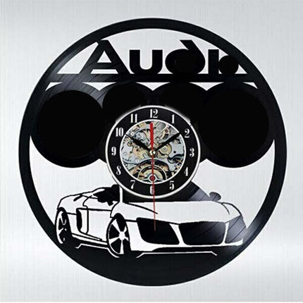 Orologio vinile silhouette auto d'epoca