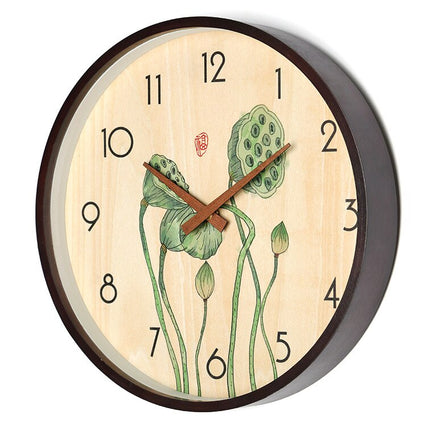 Orologio da parete con disegno bambù