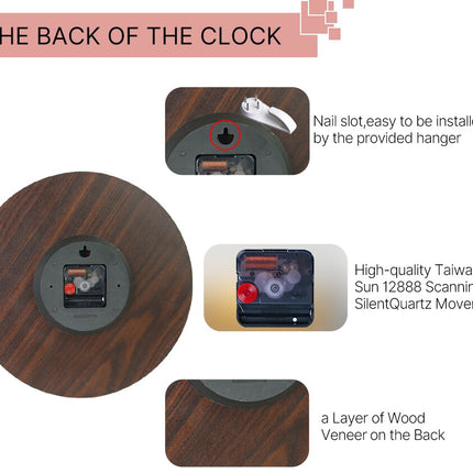 Orologio da parete rustico stile vintage