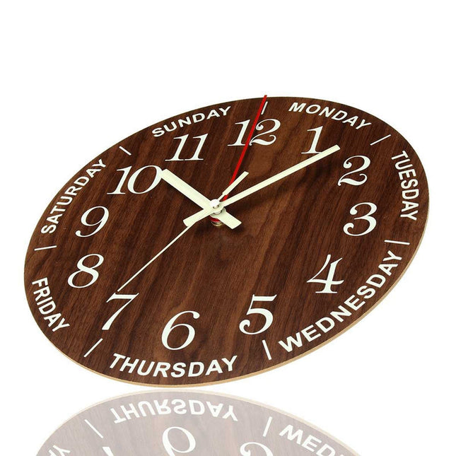 Orologio da parete legno giorni settimana
