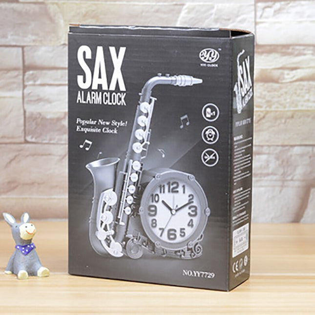 Orologio da tavolo a forma sassofono