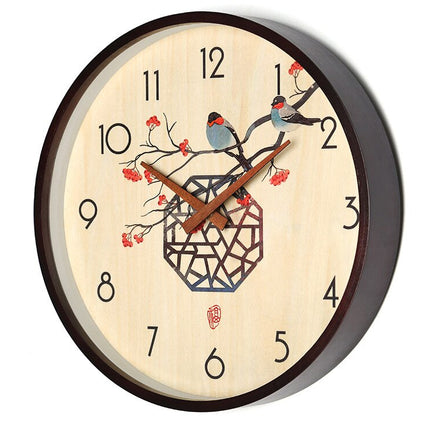 Orologio da parete con disegno bambù