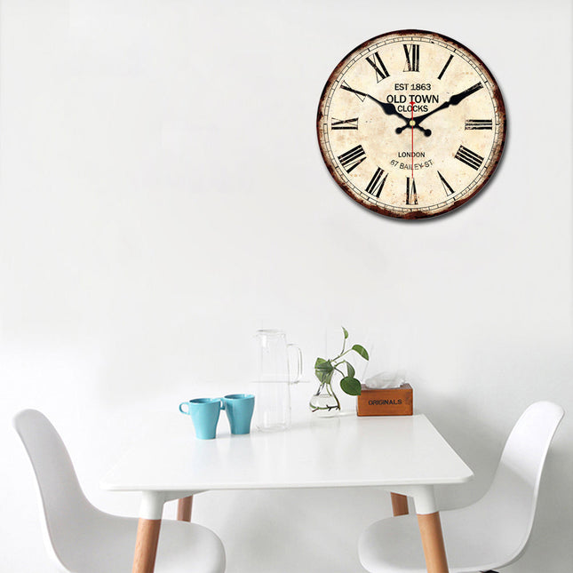 Orologio da parete vintage color avorio