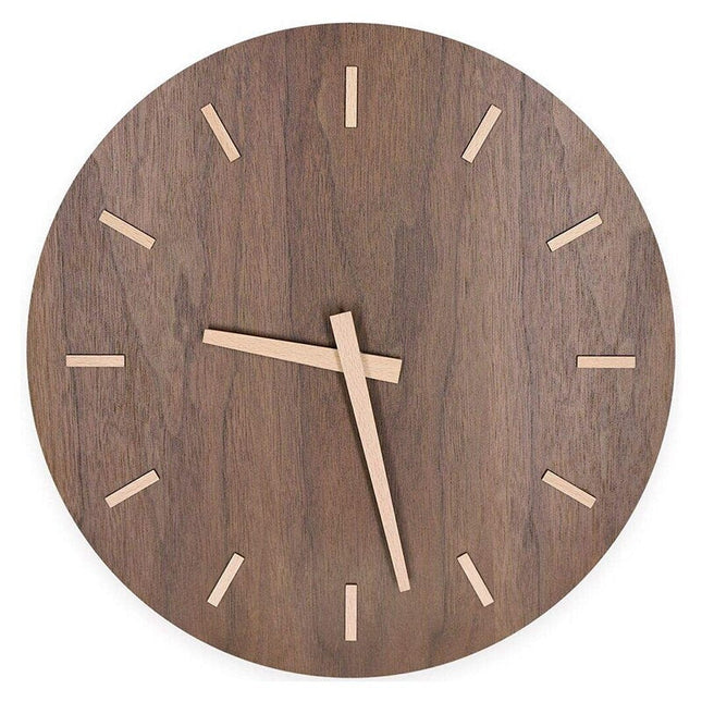 Orologio da parete silenzioso legno design minimalista