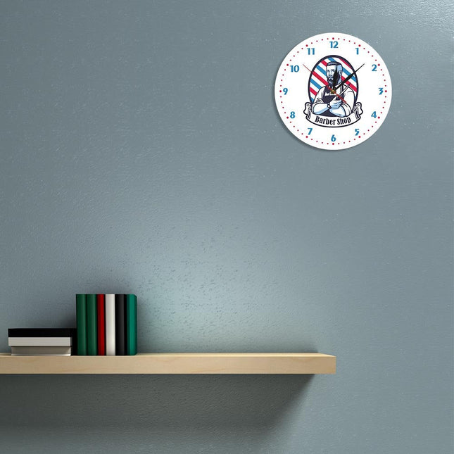 Orologio da parete vintage tema barbiere