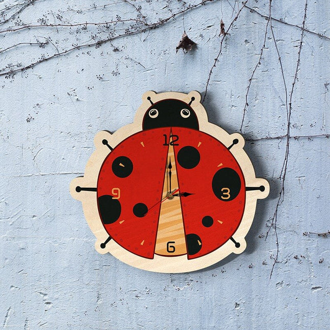 Orologio da parete coccinella per bambini