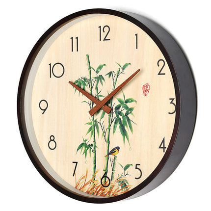 Orologio da parete con disegno bambù