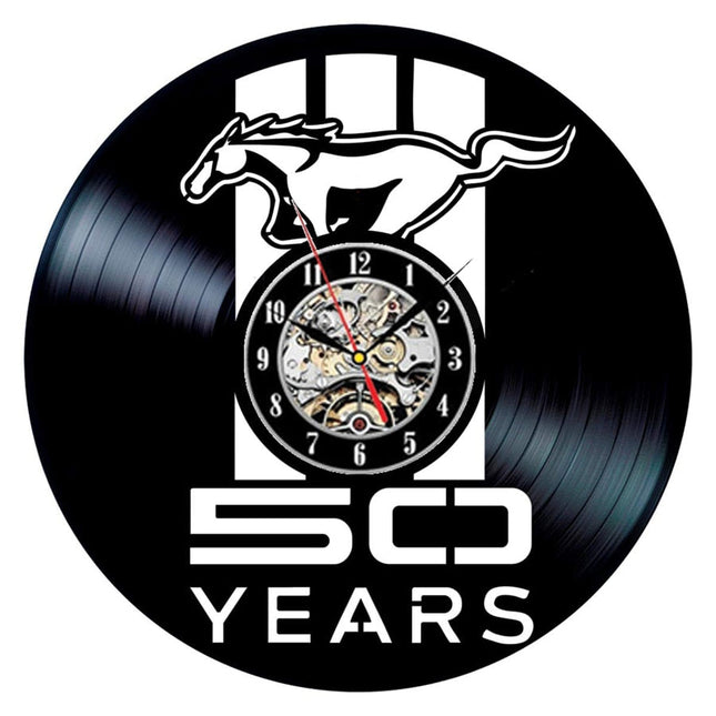 Orologio da parete vinile auto Mustang