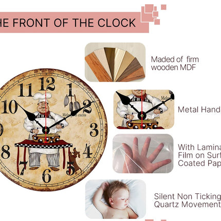 Orologio da parete rustico stile vintage