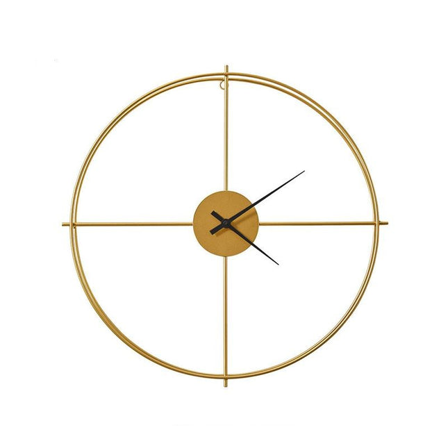 Orologio da parete minimalista dorato rotondo