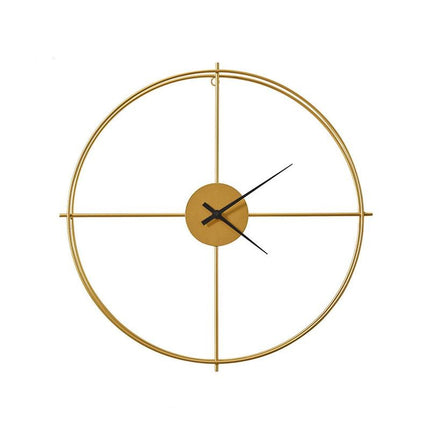 Orologio da parete minimalista dorato rotondo