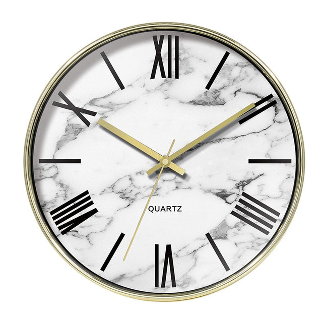 Orologio da parete moderno effetto marmo