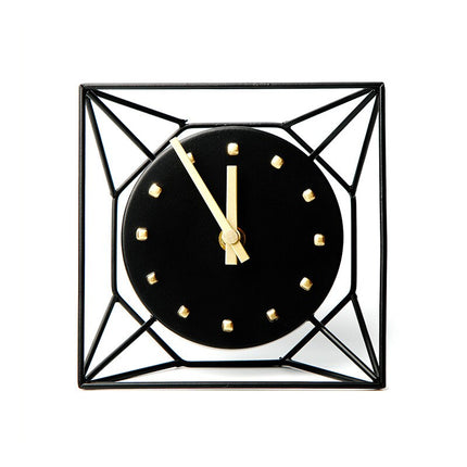 Orologio tavolo design moderno struttura geometrica
