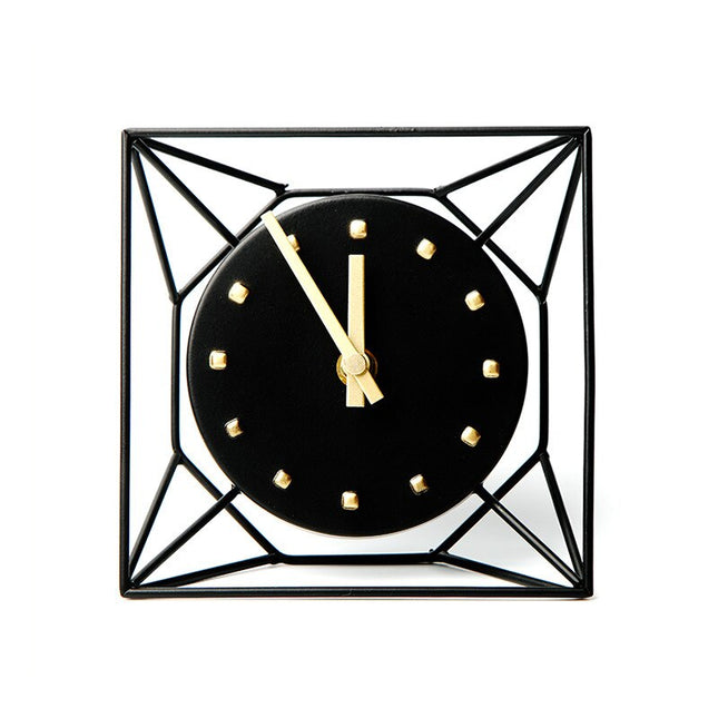 Orologio tavolo design moderno struttura geometrica