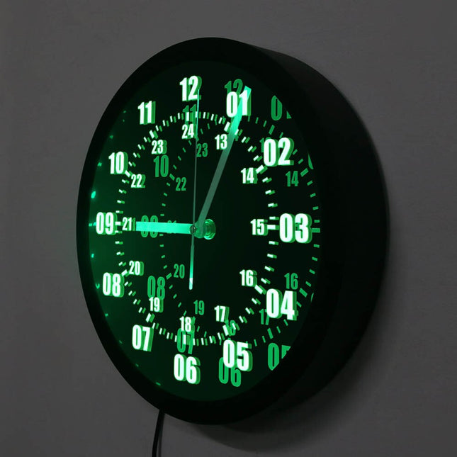Orologio da parete a LED stile militare