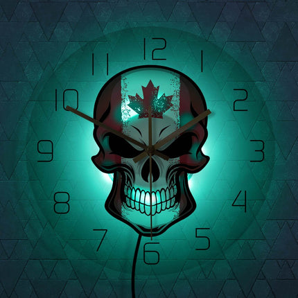 Orologio da muro LED teschio Canada