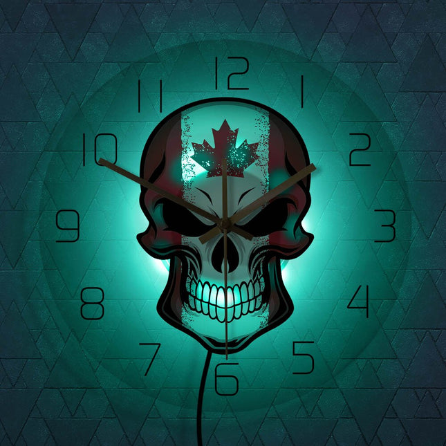 Orologio da muro LED teschio Canada