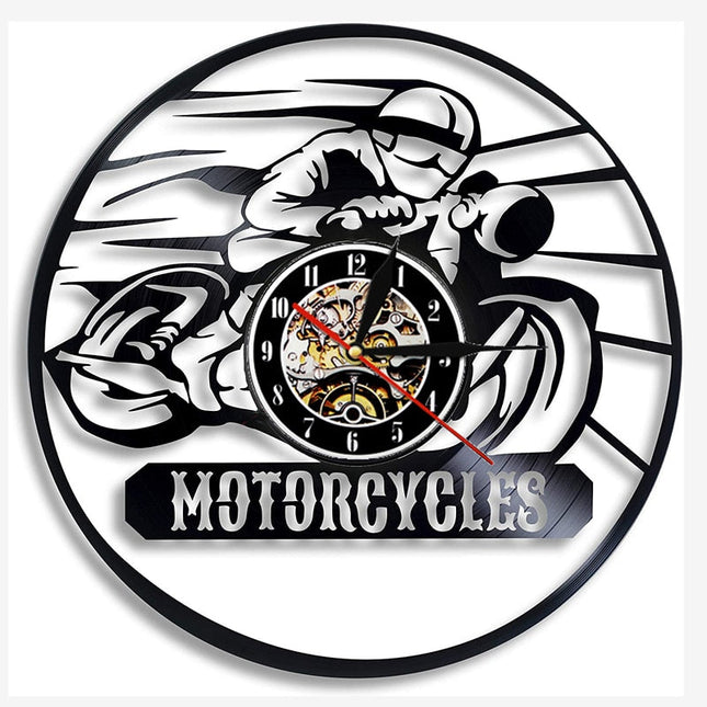 Orologio da parete vinile tema motocross