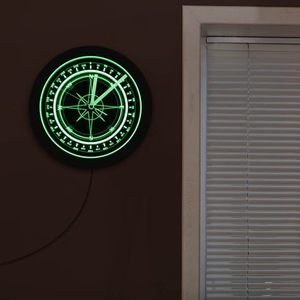 Orologio da parete LED design bussola