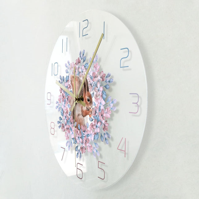 Orologio da parete a LED scoiattolo