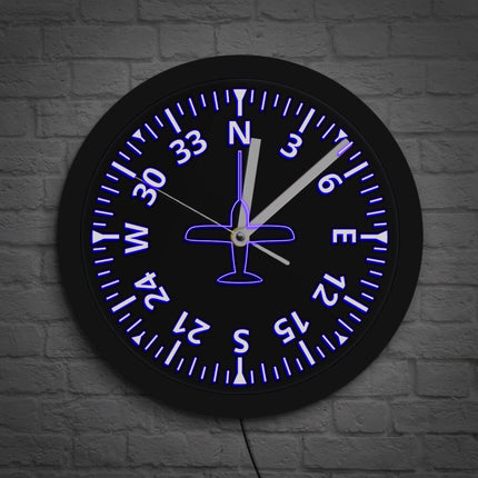 Orologio da parete luminoso indicatore volo