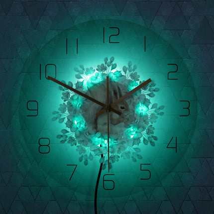 Orologio da parete a LED scoiattolo