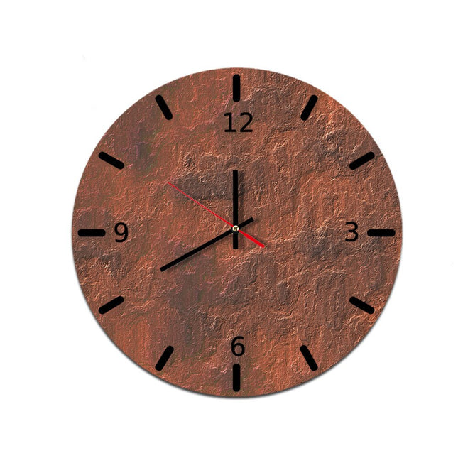 Orologio da parete industriale effetto legno
