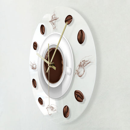Orologio da muro LED tazza caffè