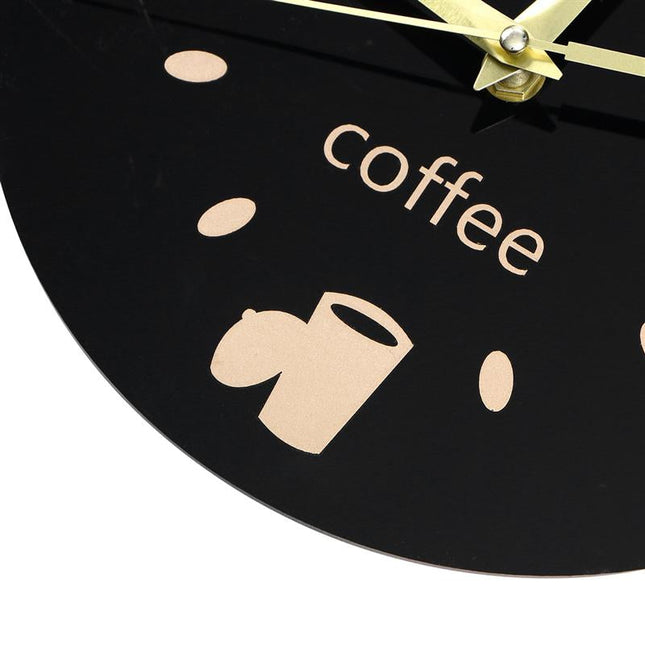 Orologio da parete design gatto e caffè